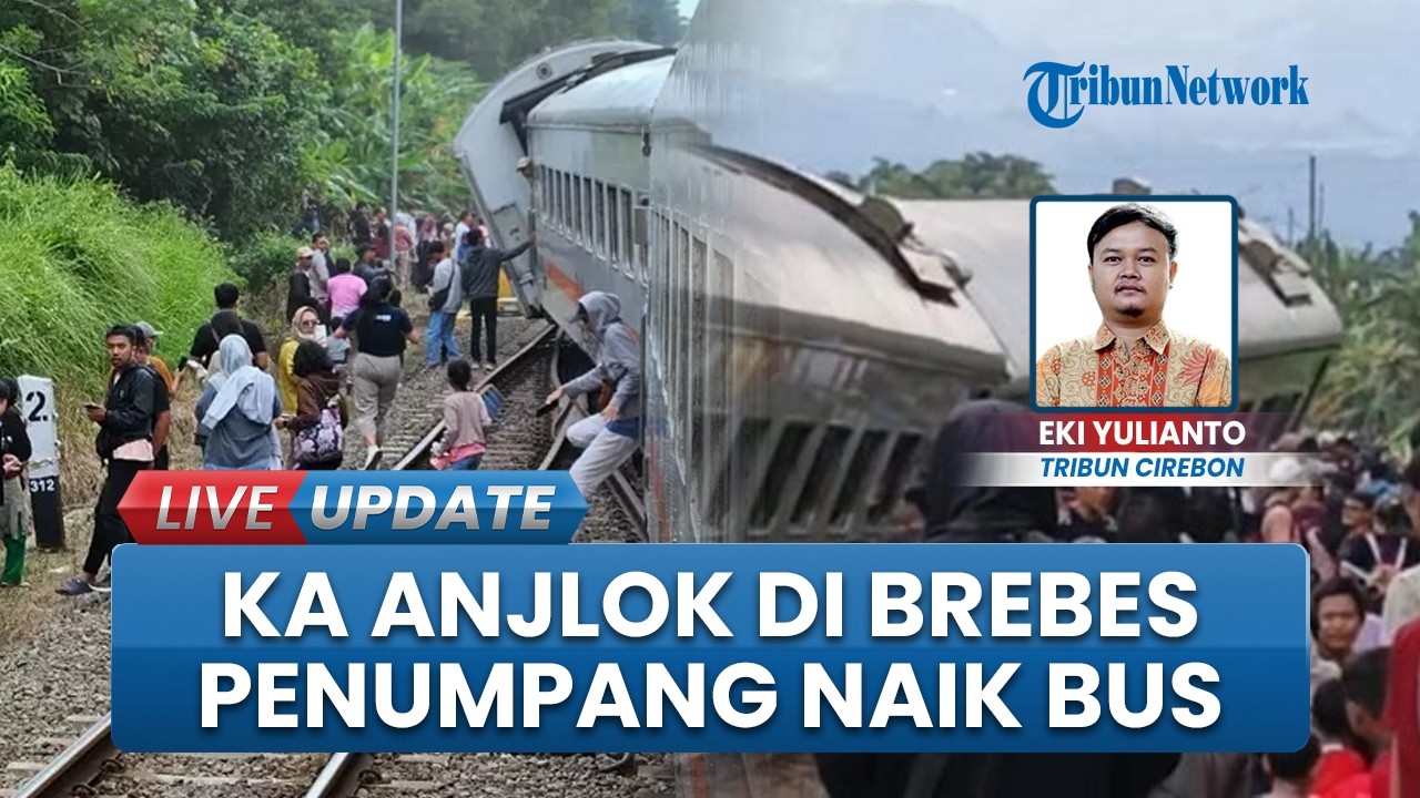 Buntut KA Anjlok di Brebes, Penumpang Kereta Diturunkan di Cirebon, Perjalanan Dialihkan Naik Bus