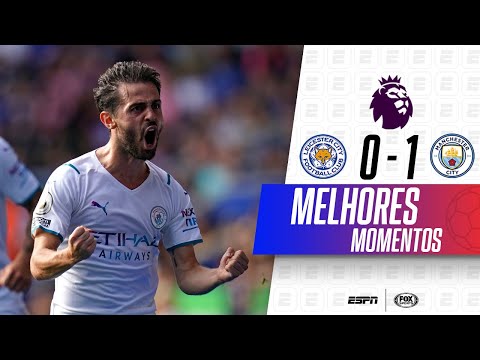 Gols e lances de Leicester City x Manchester City