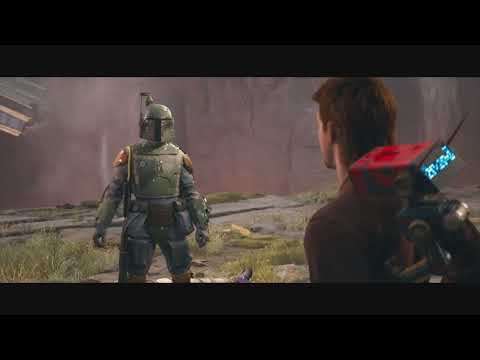 Star Wars: Jedi Survivor  - Cal meets Boba Fett (BEST SCENE IN THE GAME)