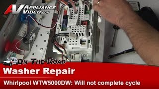 Whirlpool Washer Repair — Will Not Complete Spin Cycle — Electronic Control