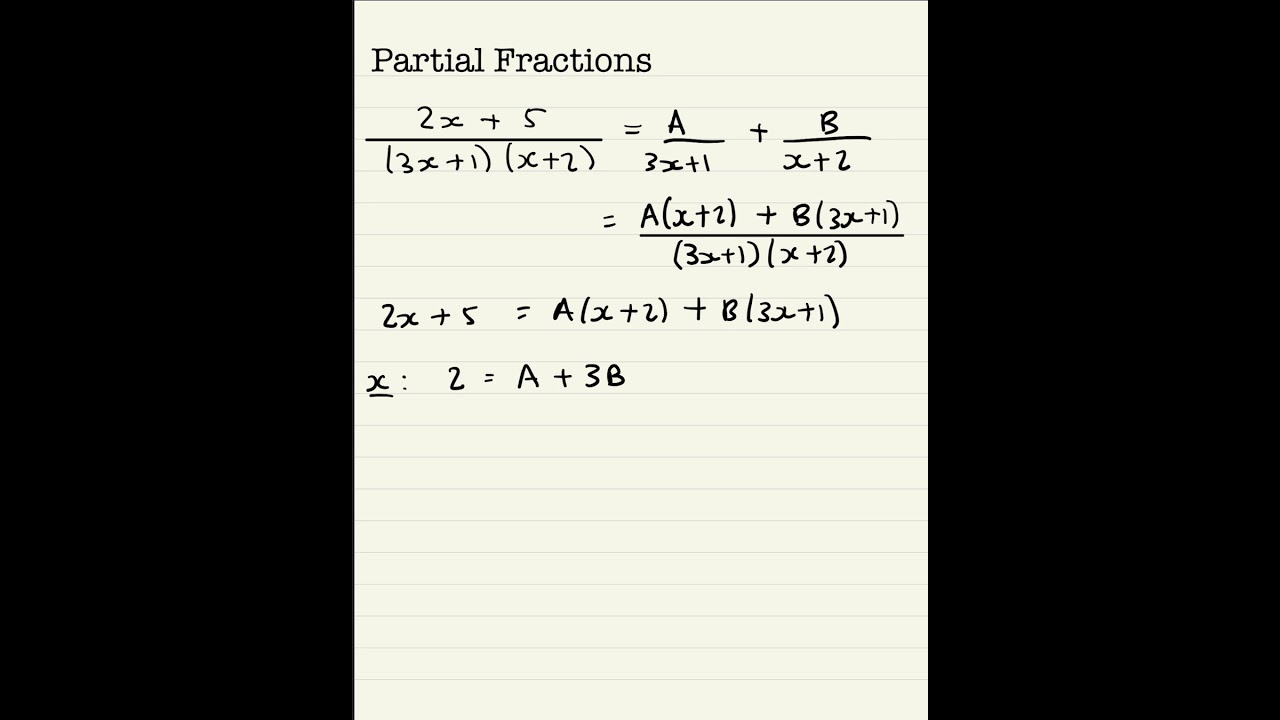 Partial Fractions