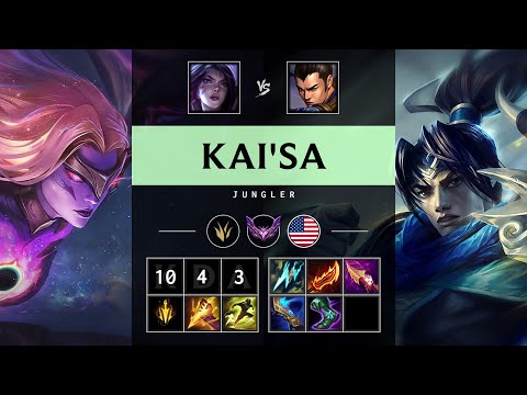 Kai'Sa Jungle vs Xin Zhao - NA Master Patch 25.10
