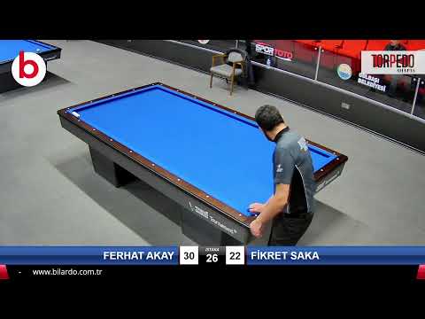 FERHAT AKAY & FİKRET SAKA Bilardo Maçı - 2022 ERKEKLER 1.ETAP-7.TUR