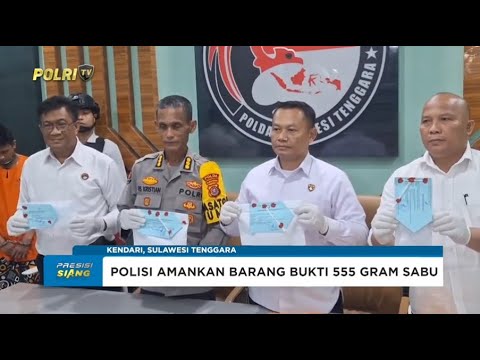 DITRESNARKOBA POLDA SULTRA UNGKAP DUA KASUS BESAR PEREDARAN NARKOBA, DUA TERSANGKA DIAMANKAN