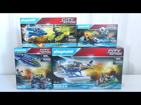 Playmobil unboxing : The police (2022) - 70779, 70780, 70781, 70782