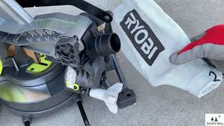 Ryobi Miter Saw P553 Unboxing and Set up 18-Volt ONE+ Cordless 7-1/4