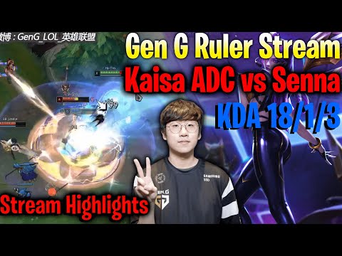 Gen G Ruler Stream Kaisa ADC Destroy KR Challenger [Stream Highlights]
