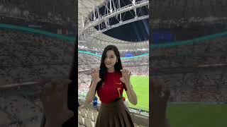 ASIAN GIRLS RONALDO FANS IN WORLD CUP QATAR