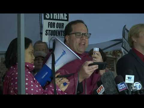 Tens of thousands of Los Angeles teachers went on strike Monday after contentious contract negotiations failed in the nation's second-largest school district. (Jan. 14)