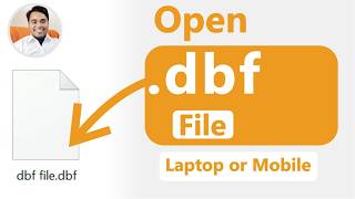 How to open dbf file in laptop computer or mobile