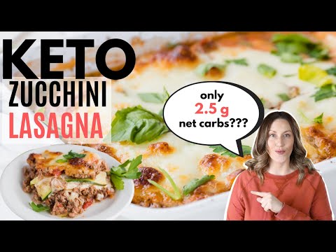NOT WATERY Keto Zucchini Lasagna Recipe