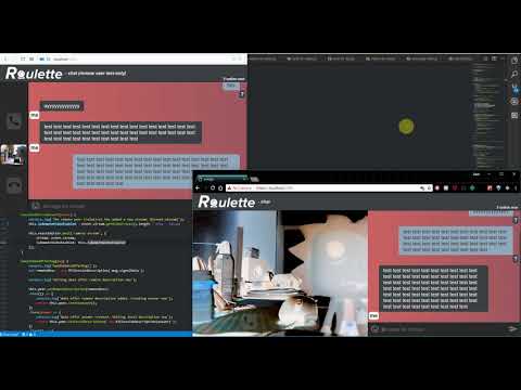 Roulette chat app video-to-text test - React / WebRTC