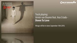 Armin van Buuren feat. Ana Criado - Down To Love