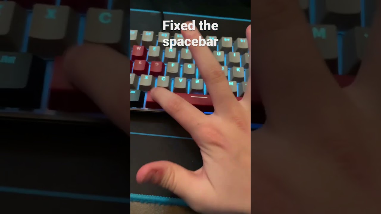 Fixed the spacebar