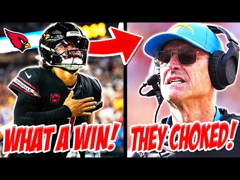 WHAT AN INSANE GAME! *MY REACTION* To Arizona Cardinals Vs Los Angeles Chargers Week 7