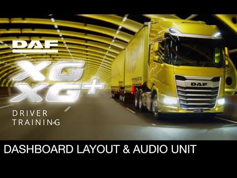 DAF XG Driver Training - Dashboard Layout & Audio Unit