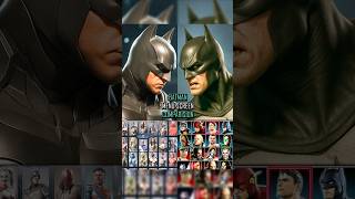 Batman Character Selection in Mk vs Dc Universe , Injustice 1 and Injustice 2 #mortalkombat