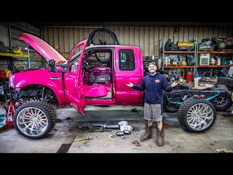 MIAMI VICE F250 Gets CUSTOM CARPET + HUGE LIFT KIT!!!
