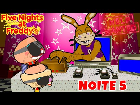 Mongo e Drongo: Noite 5 de Five Nights at Freddy's Help Wanted lutando contra o Glitchtrap