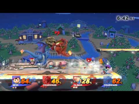 ssb4 doubles myst (ness) legit mustang (charizard) vs pepefebles (charizard) lemmylover (olimar)