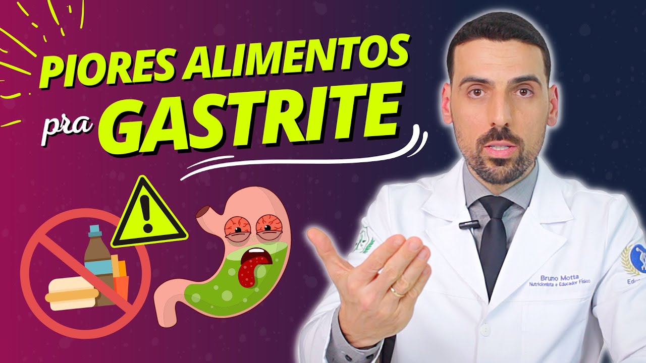 ⚠️GASTRITE: PIORES ALIMENTOS para quem tem GASTRITE
