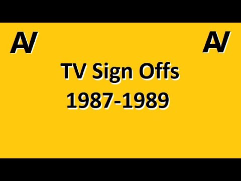 TV Sign Off Collection - 1987 to 1989