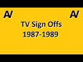 TV Sign Off Collection 1987 To 1989