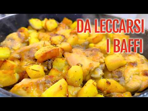 POLLO E PATATE in padella: Il Segreto per Cottura Perfetta Facile Saporita