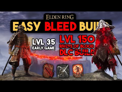 Elden Ring Bloodflame Samurai Build - OP All Game DLC Bleed Build