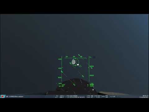 A-Wing vs YT-1300 Corellian Freighter (DCS World with Star Wars mod)