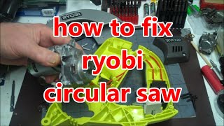 How To Fix Ryobi Circular Saw - P503 Motor Replacement and Blade Stop Fix