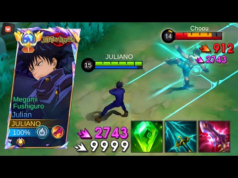 MANIAC! Julian New Meta Build 2025 - Unli True Damage Combo! - Mobile Legends