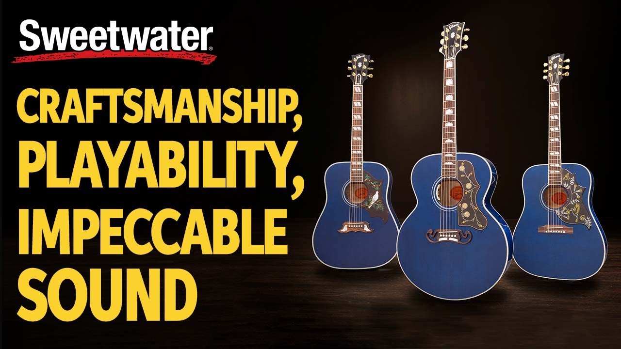 Gibson Acoustics in Viper Blue, Sweetwater Exclusive