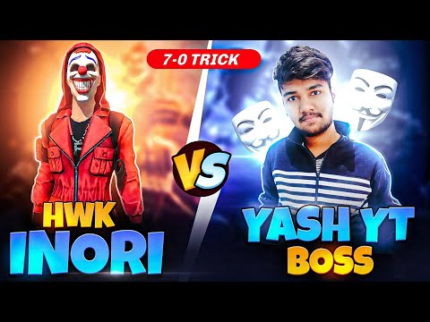 @BOSSOFFICIAL99 vs Hwk Inori | Pro player vs Hacker 😈 - Garena Free Fire