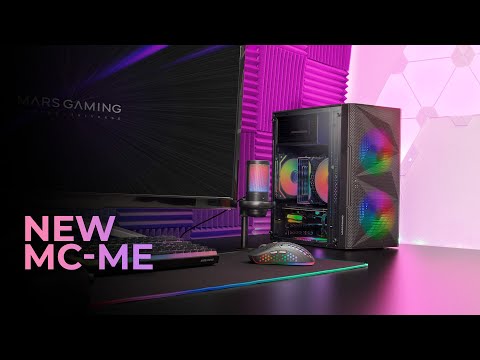Корпус Mars Gaming MC-ME Black Micro-ATX Compact 2x FRGB, стекло, черный, Б/В - фото 1 - id-p3022592708
