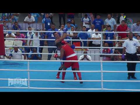 Finales de Boxeo - Juegos CA - 91 kgs -  Jeffrey Gonzales (NIC) VS Anthony Solano (CR)