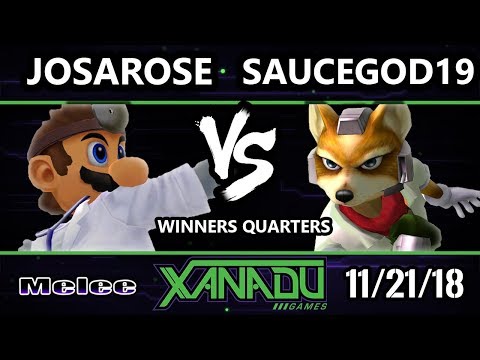 S@X 277 Melee - ET | JosaRose (Dr. Mario) Vs. Saucegod19 (Fox) Winners Quarters