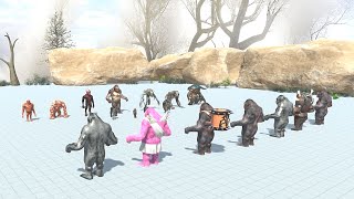 Punch Units VS x7 Boss  - Animal Revolt Battle Simulator