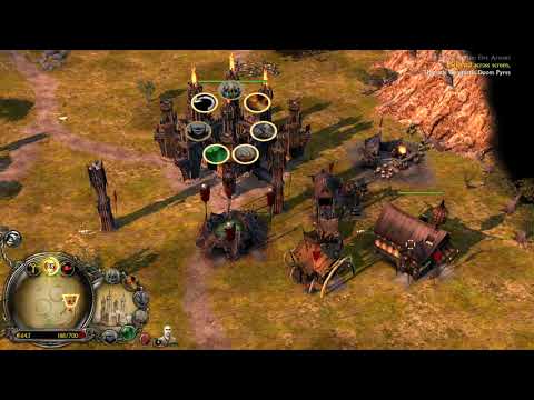 The Battle for Middle Earth II Game BFME-2 | Mordor vs Elves & Men & Isengard  | Map South Downs