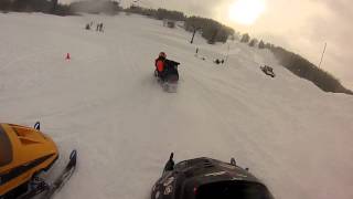 preview picture of video 'Crested Butte Vintage Snowmobile Racing OVALS Jan 2015'