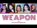ITZY - 'weapon' (Color Coded Lyrics (English/Korean) | globsys |