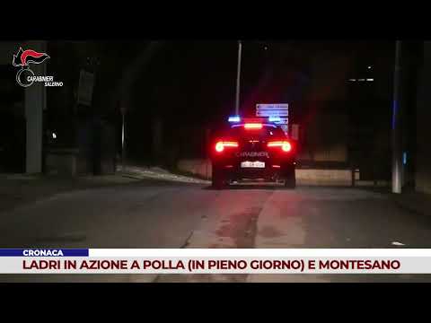 LADRI IN AZIONE (IN PIENO GIORNO) A POLLA E MONTESANO S/M