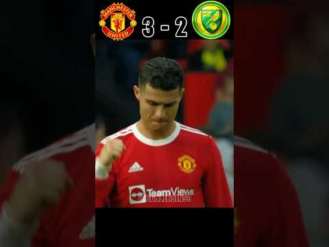 Man United Vs Norwich City 2022 Premier League Ronaldo Free Kick 🔥 