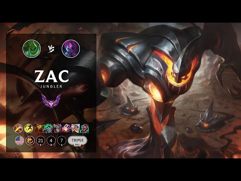 Zac Jungle vs Evelynn - NA Master Patch 12.17