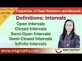 Intervals | Types of Intervals | Calculus | Definition and examples