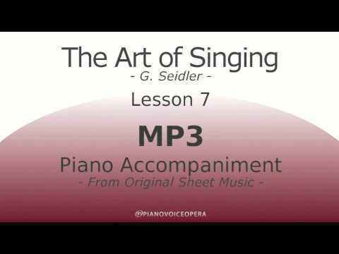Seidler, The Art of Singing Piano Accompaniment Lesson 7