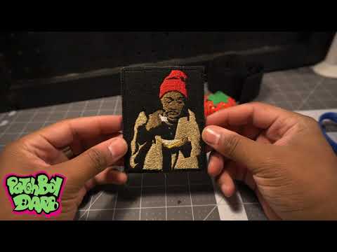 HOW TO EMBROIDER: Adding Velcro To A Patch, Tyrone Biggums