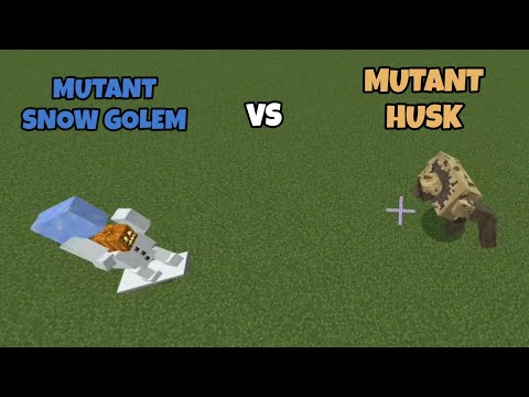 #minecraft MUTANT SNOW GOLEM VS MUTANT HUSK