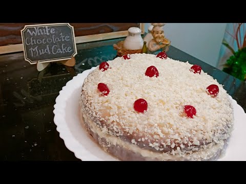 White Chocolate Mud Cake | Christmas Special | No Oven Eggless Cake | Manasi's Kitchen