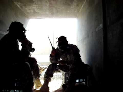 Gas Mask V.S. Radio in Scud Bunker